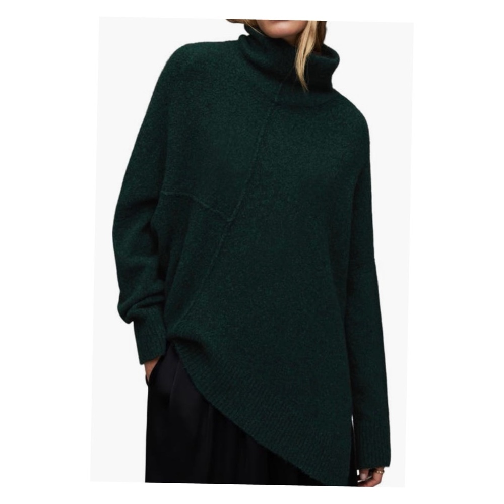 All Saints Wool Blend Lock Roll Neck Sweater (Size Small) NWT